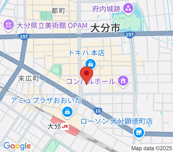 大分BackStageの地図