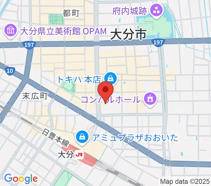 大分BackStageの地図