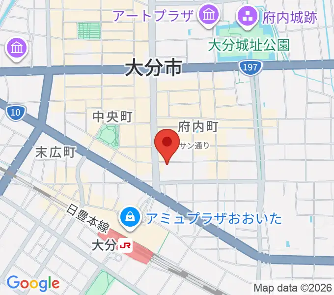 大分BackStageの地図