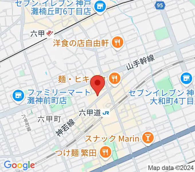 六甲道ミュージックスクールの地図