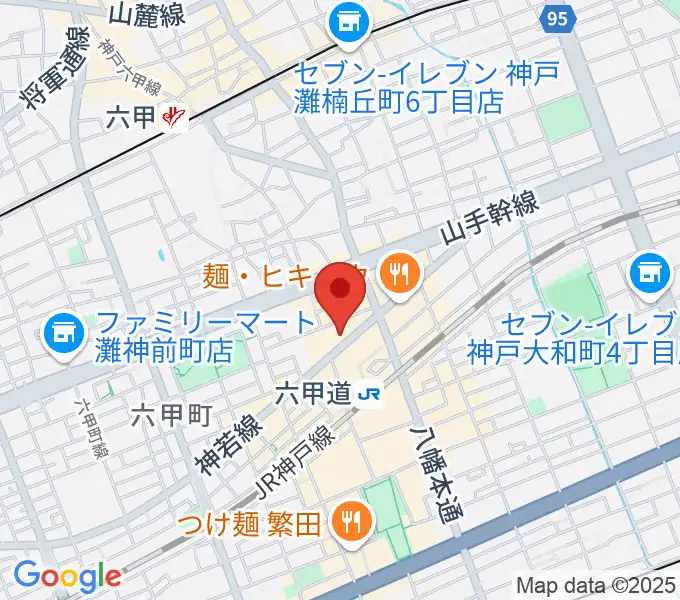六甲道ミュージックスクールの地図