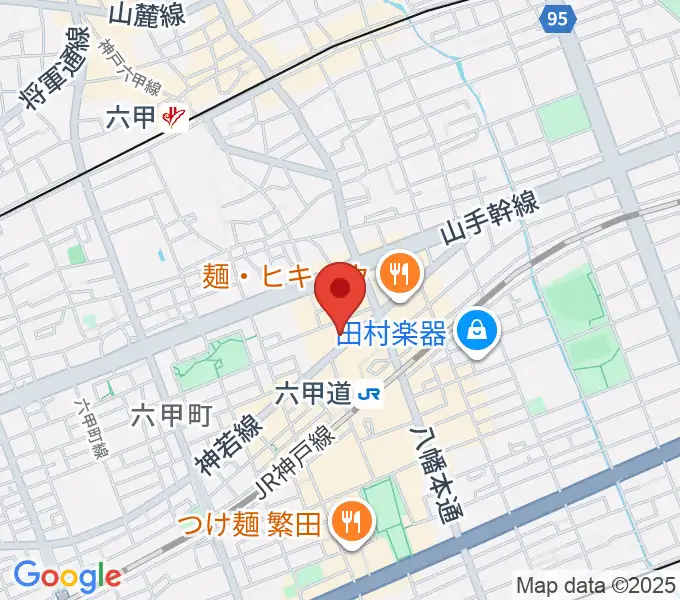 六甲道ミュージックスクールの地図