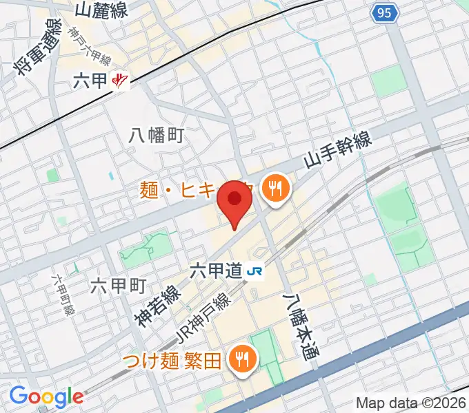 六甲道ミュージックスクールの地図