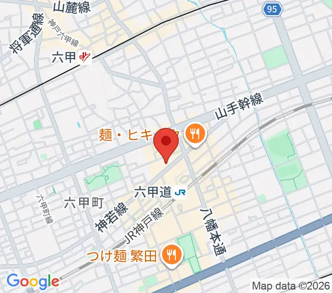 六甲道ミュージックスクールの地図