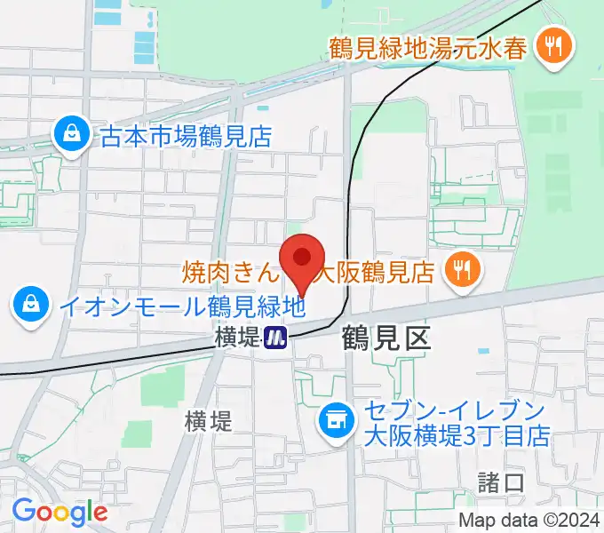 鶴見区民センターの地図