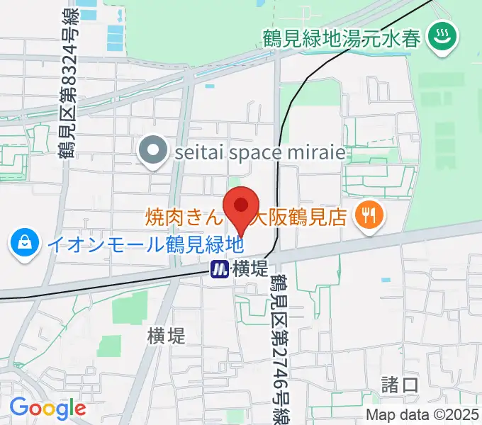 鶴見区民センターの地図