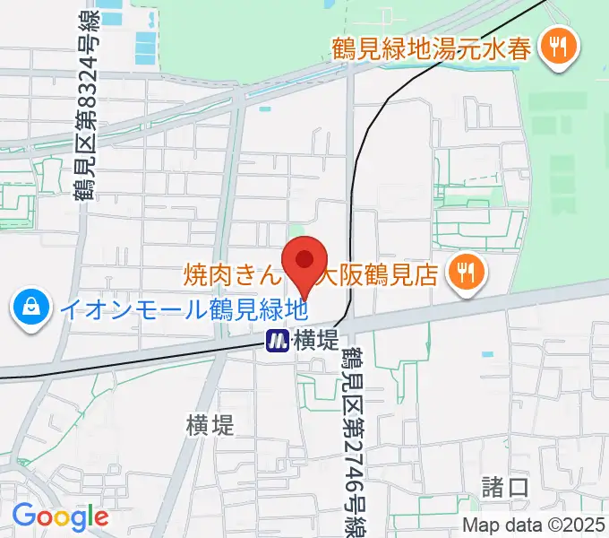 鶴見区民センターの地図