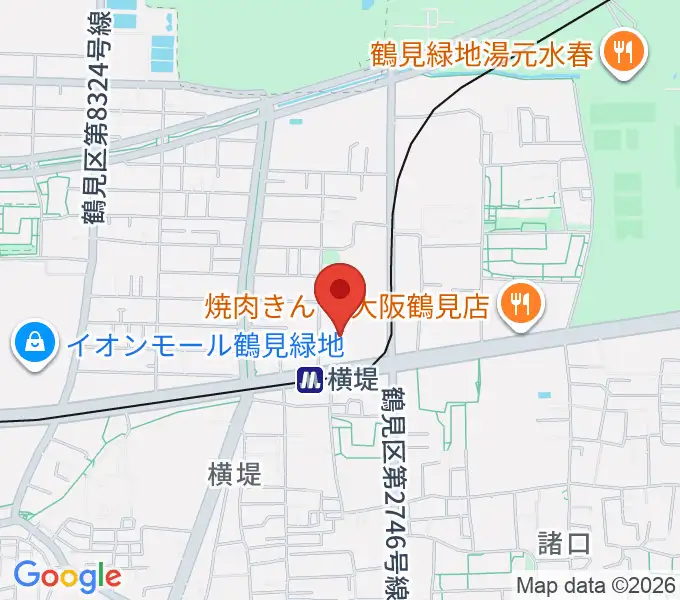 鶴見区民センターの地図