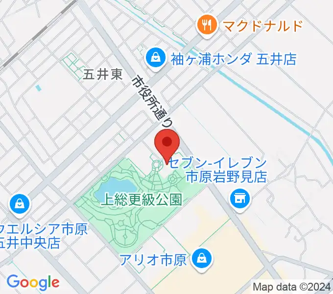 いちはら子ども未来館 weほーるの地図