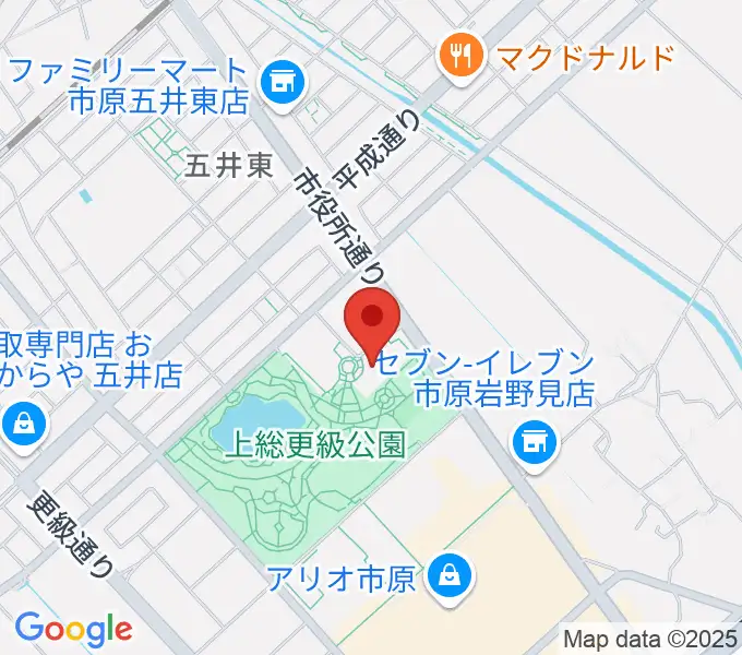 いちはら子ども未来館 weほーるの地図