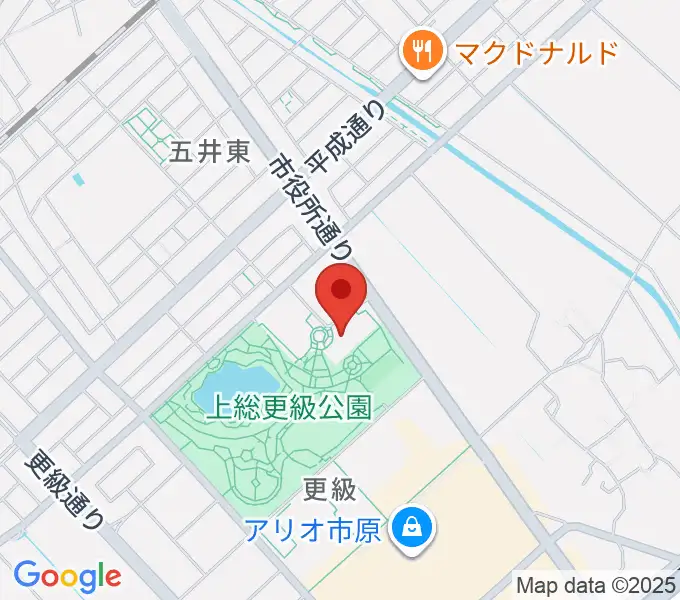 いちはら子ども未来館 weほーるの地図