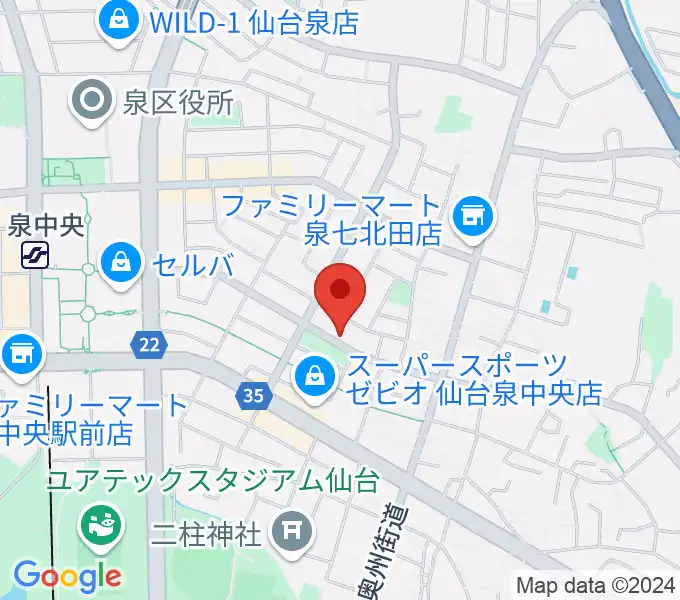 J&B泉店 ジェーアンドビーの地図