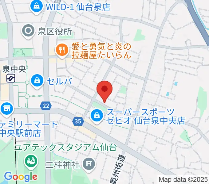 J&B泉店 ジェーアンドビーの地図