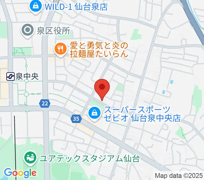 J&B泉店 ジェーアンドビーの地図