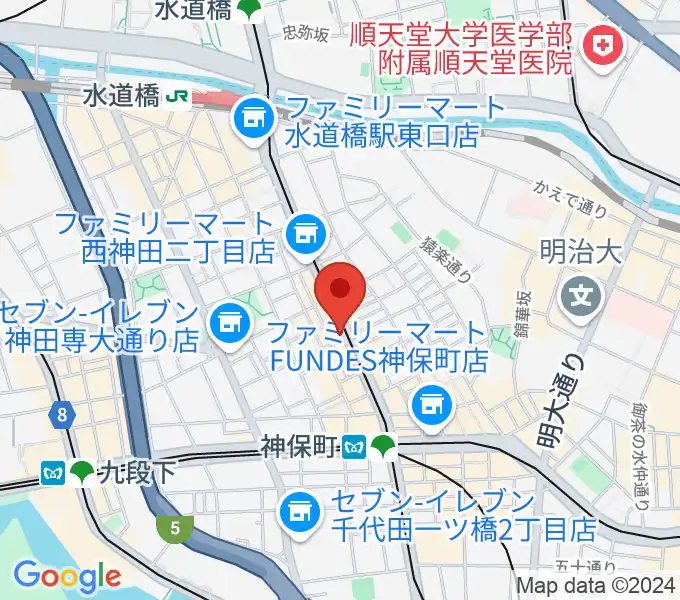 レコード社本店の地図