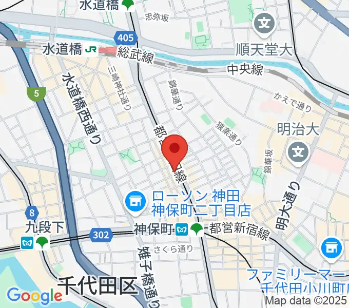 レコード社本店の地図