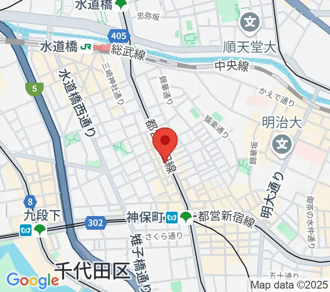 レコード社本店の地図