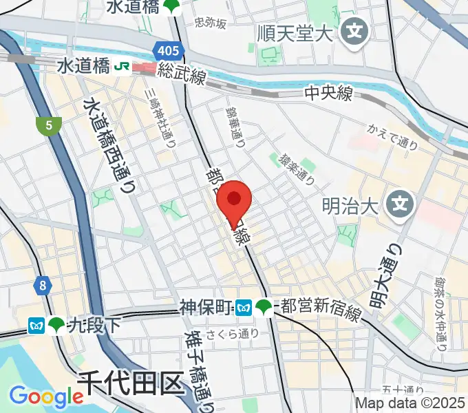 レコード社本店の地図