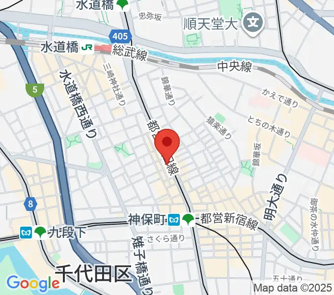 レコード社本店の地図