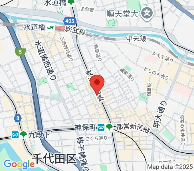 レコード社本店の地図