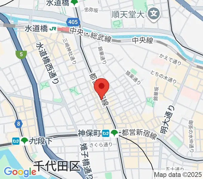 レコード社本店の地図