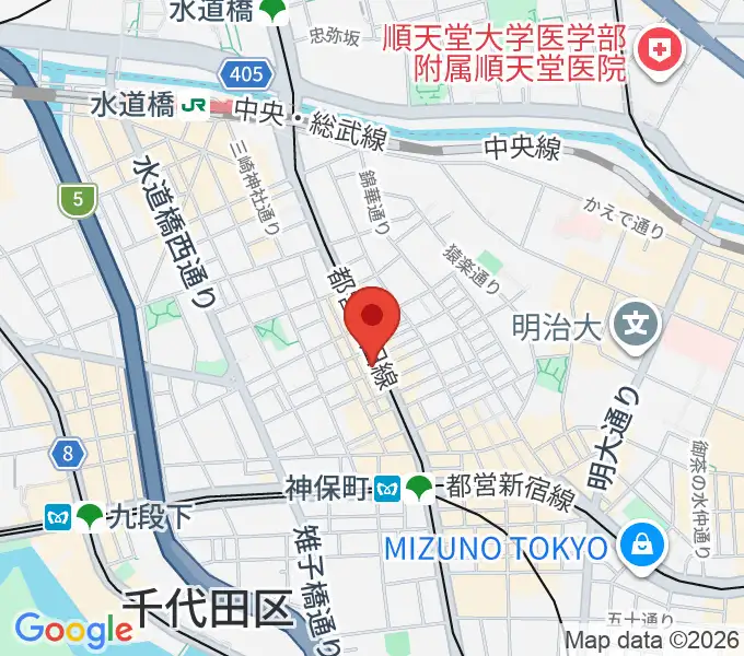 レコード社本店の地図