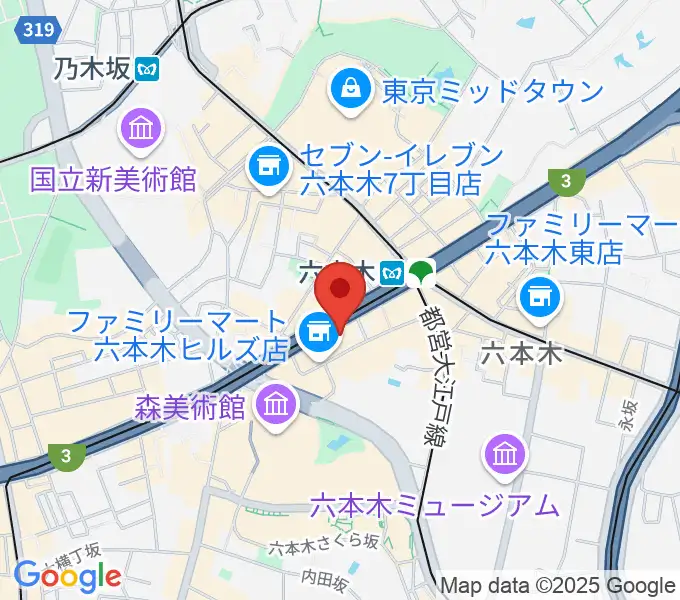 六本木アルフィーの地図