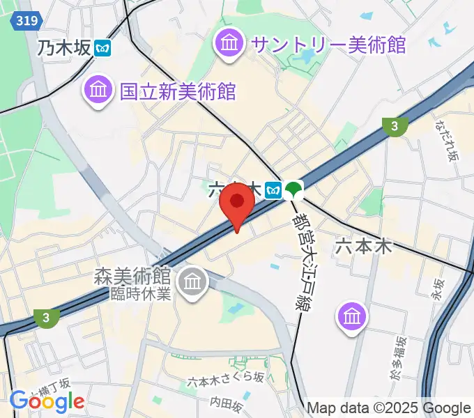 六本木アルフィーの地図