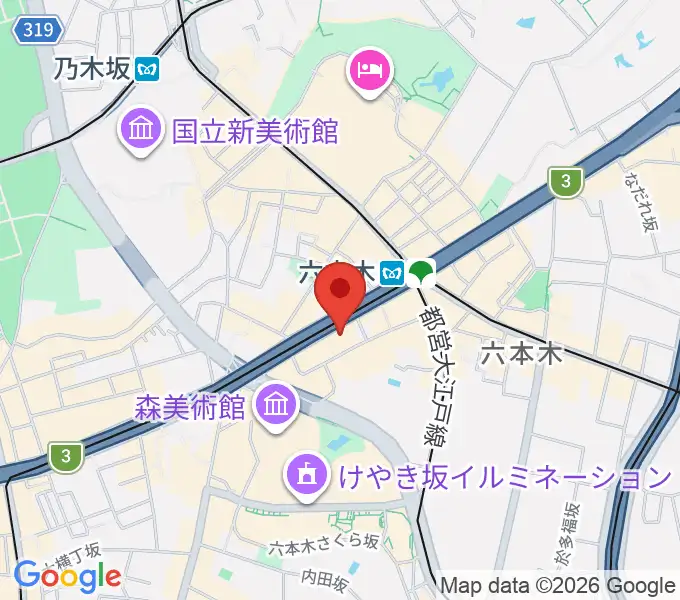 六本木アルフィーの地図