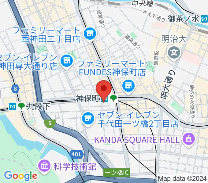 富士レコード社の地図