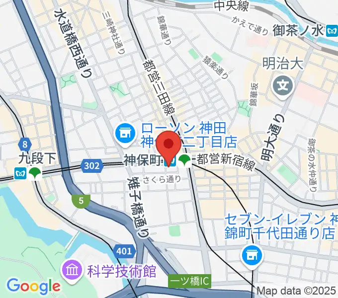 富士レコード社の地図