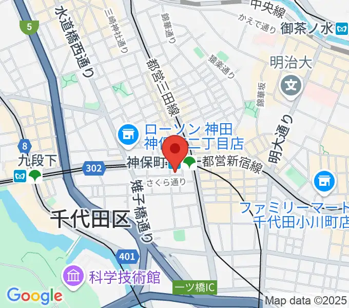 富士レコード社の地図