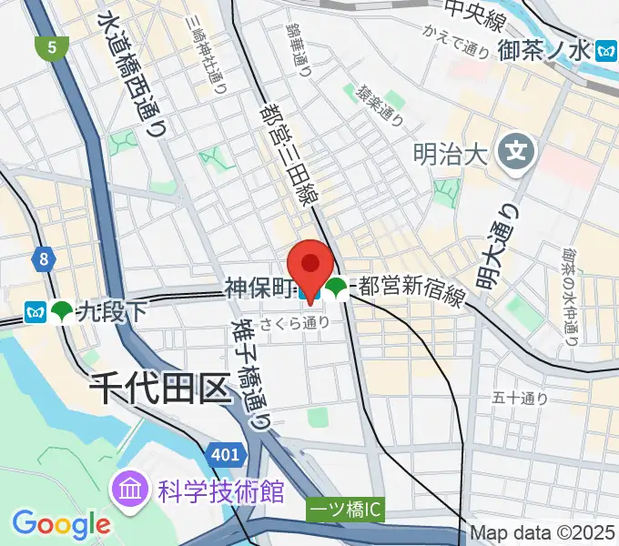 富士レコード社の地図