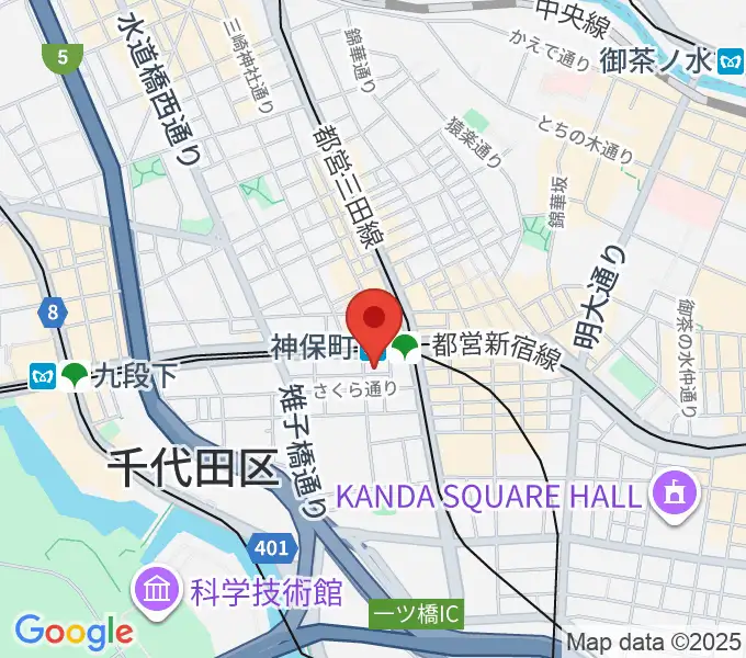 富士レコード社の地図