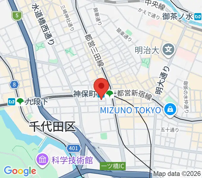 富士レコード社の地図