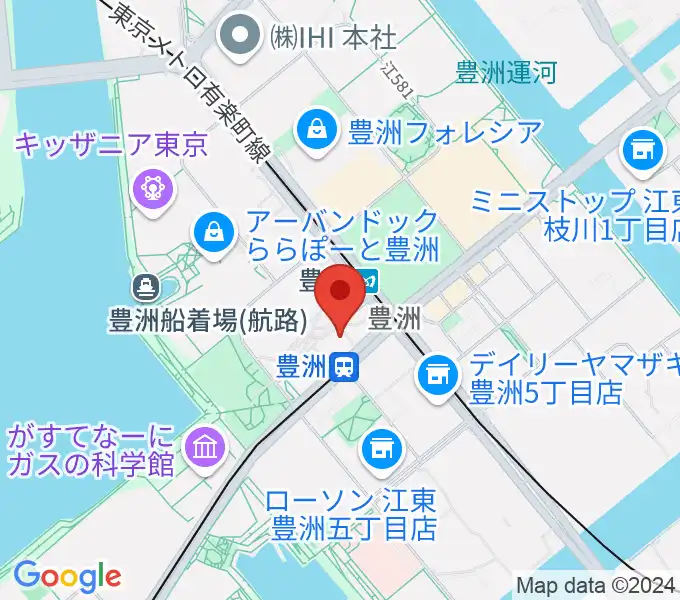 豊洲文化センターの地図