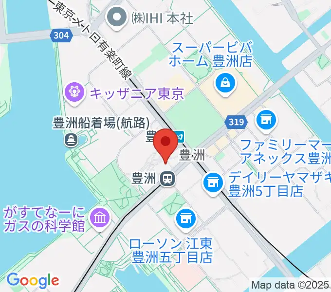 豊洲文化センターの地図
