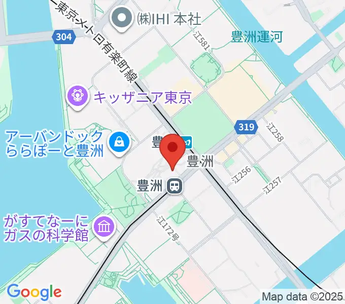 豊洲文化センターの地図