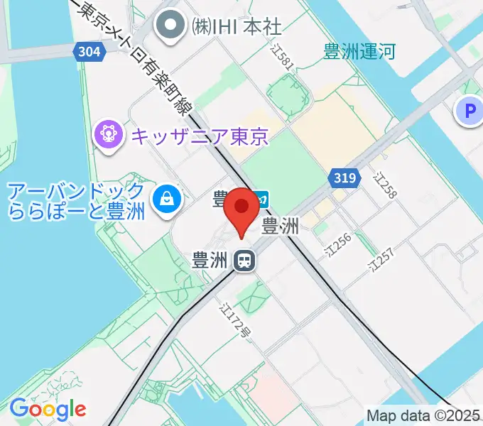 豊洲文化センターの地図