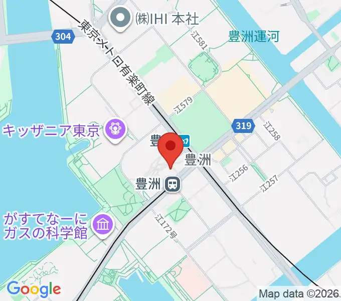 豊洲文化センターの地図