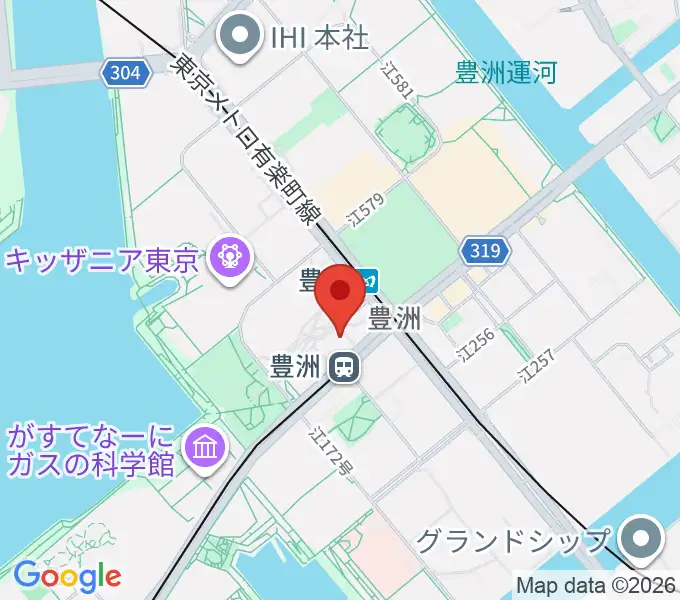 豊洲文化センターの地図