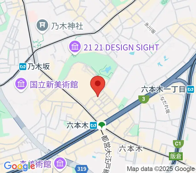 六本木ピギャールの地図