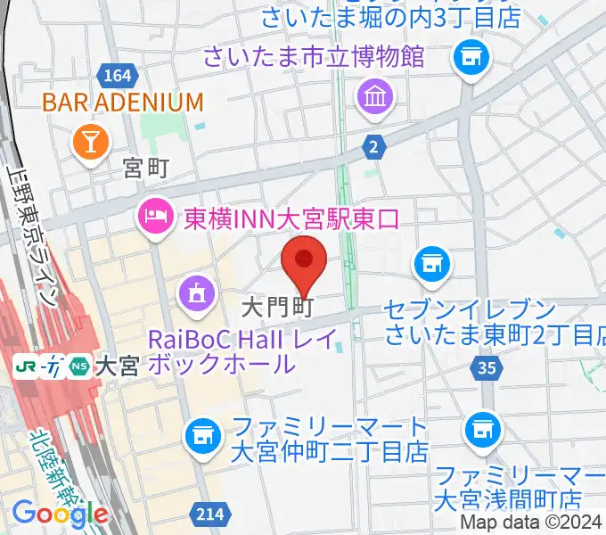 レコード屋グリグリの地図