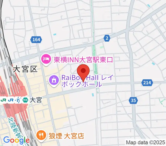 レコード屋グリグリの地図