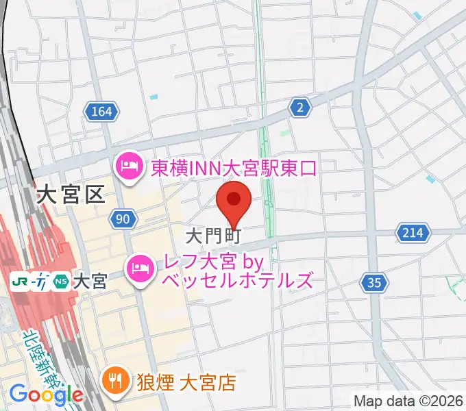 レコード屋グリグリの地図