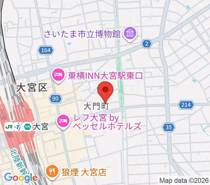 レコード屋グリグリの地図