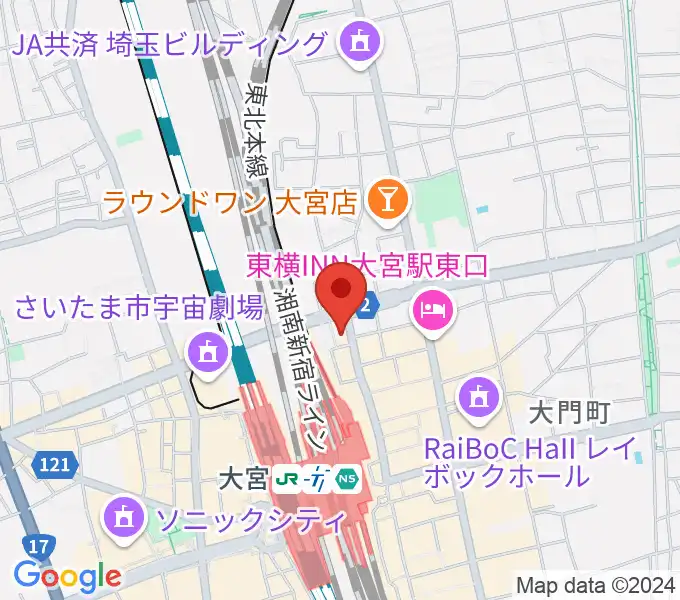 ディスクユニオン大宮店の地図