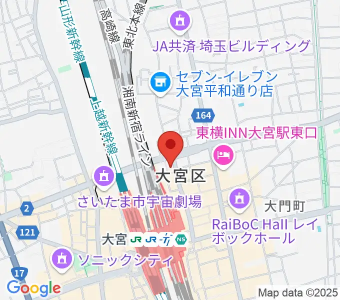 ディスクユニオン大宮店の地図