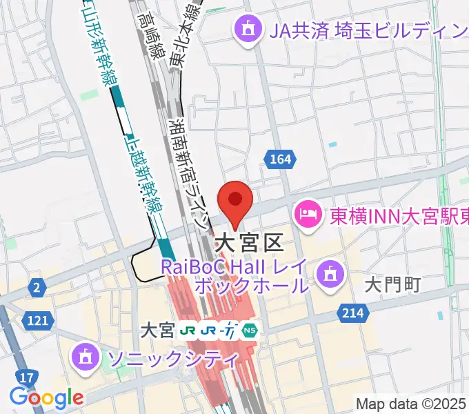 ディスクユニオン大宮店の地図