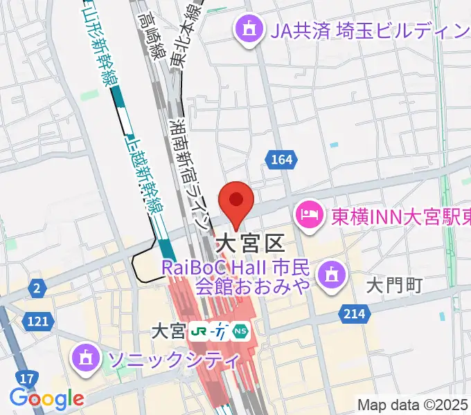 ディスクユニオン大宮店の地図